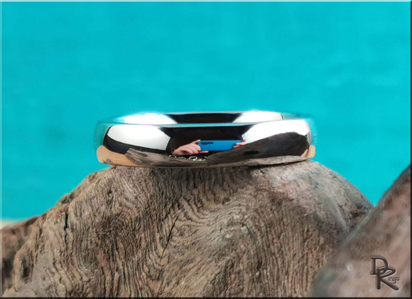 Premium Polished Cobalt Chrome domed ring - men's ring