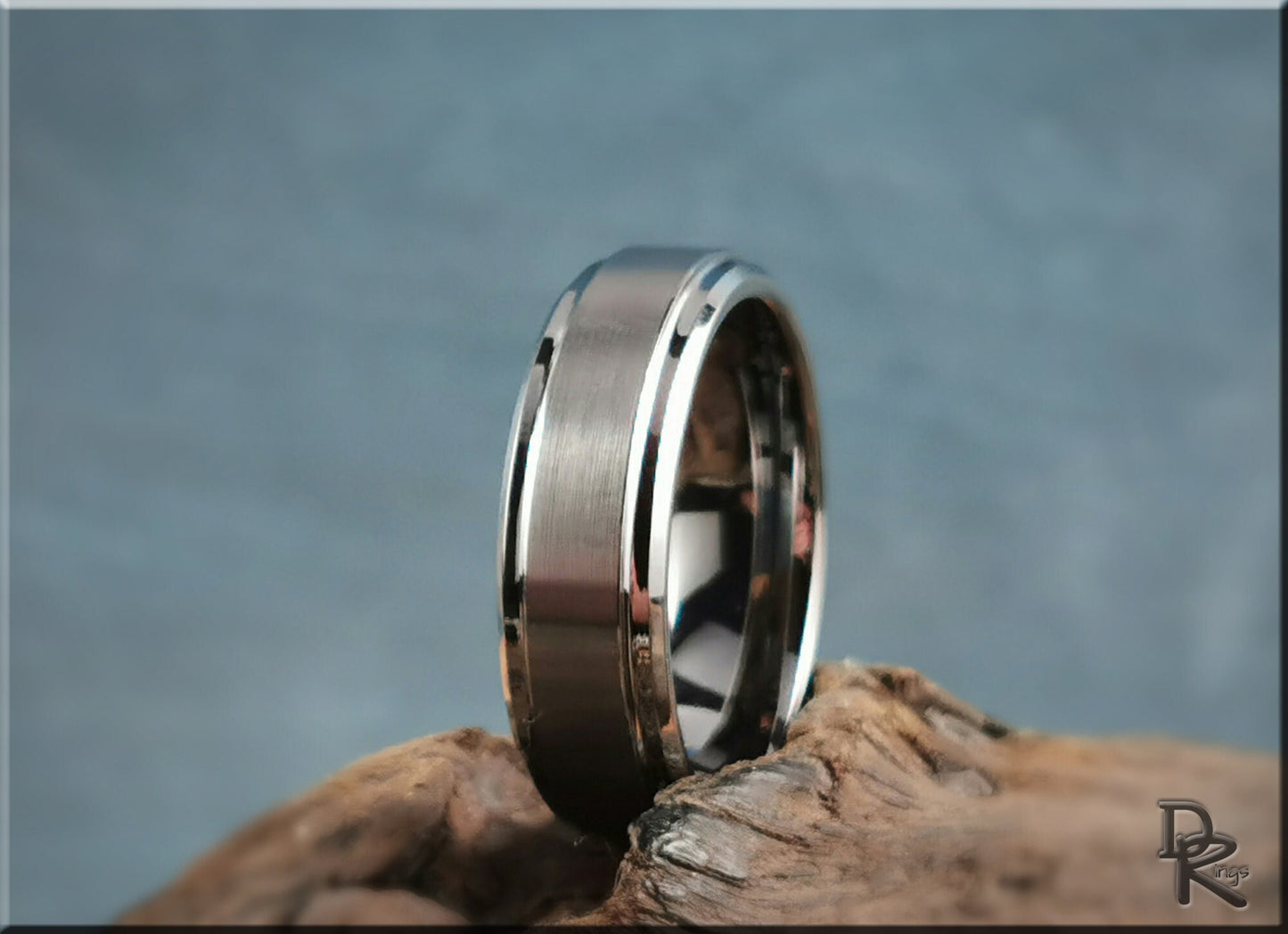 Premium Cobalt Chrome ring with Rolled Edges - metal ring