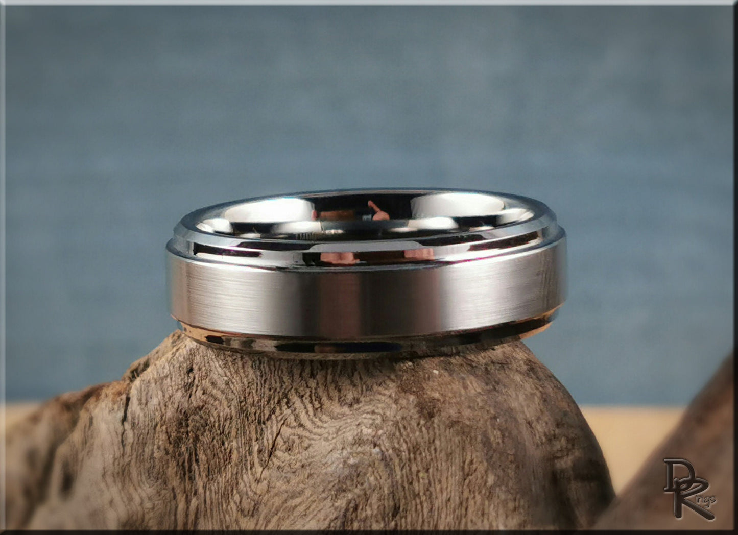 Premium Cobalt Chrome ring with Rolled Edges - metal ring