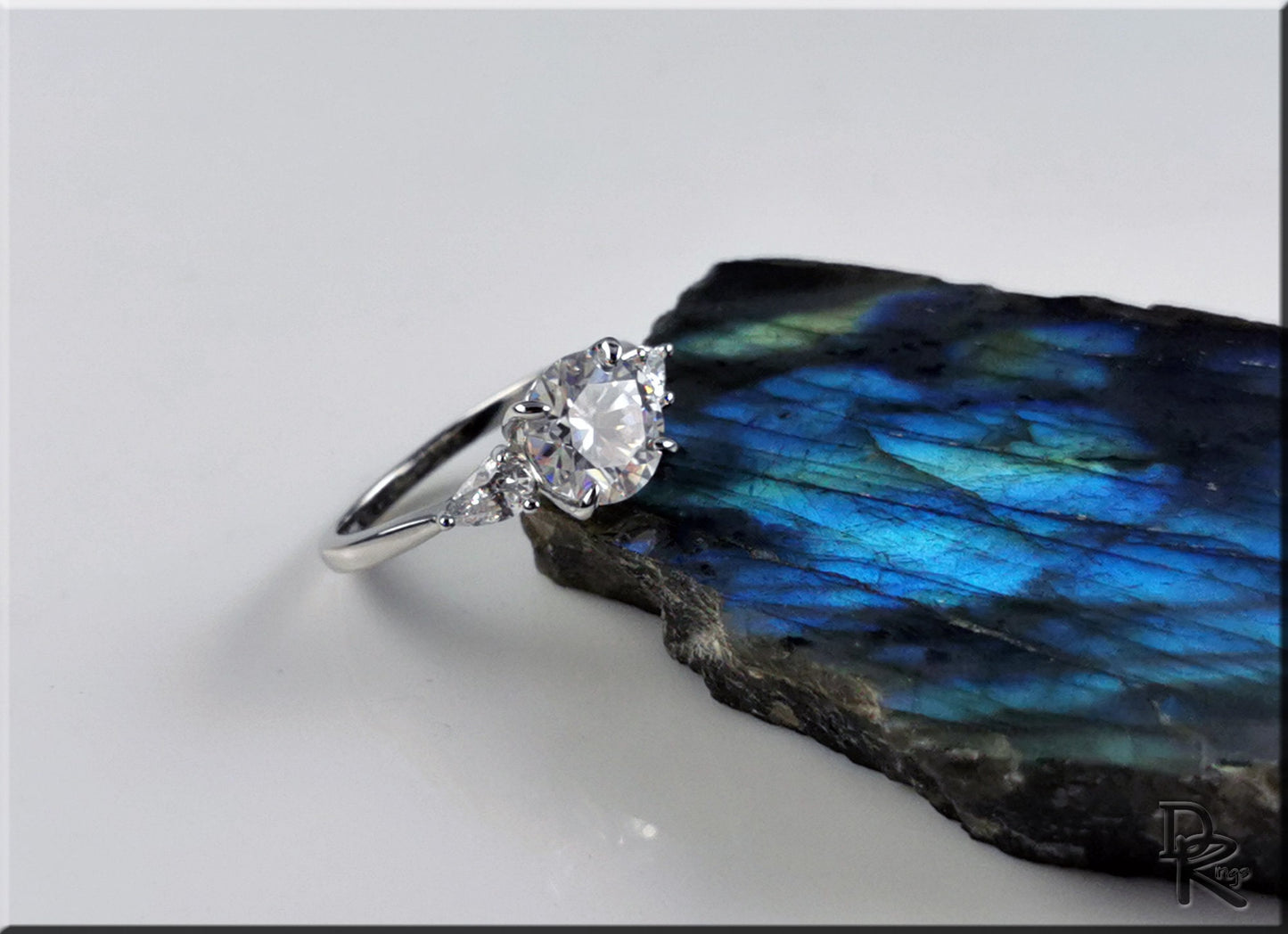 2.0 Carat Moissanite in .925 Sterling Silver - silver ring