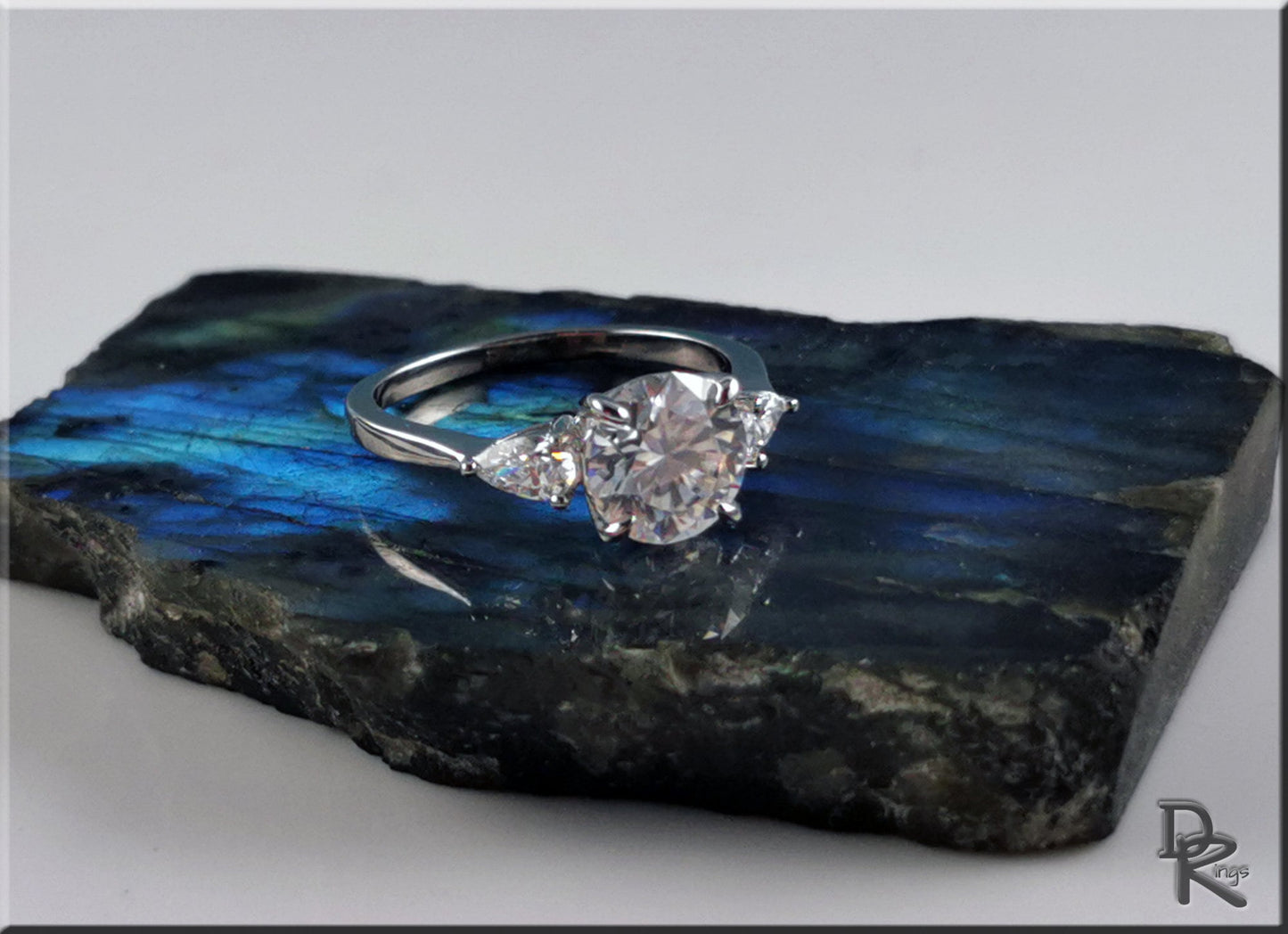 2.0 Carat Moissanite in .925 Sterling Silver - silver ring