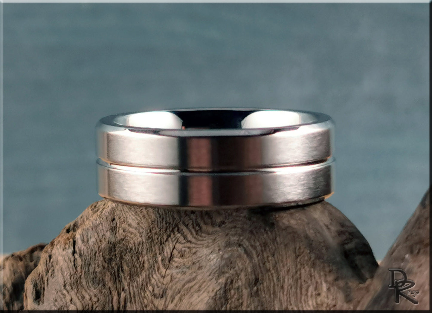 Premium Satin Brushed 8mm Cobalt Chrome ring - men's ring