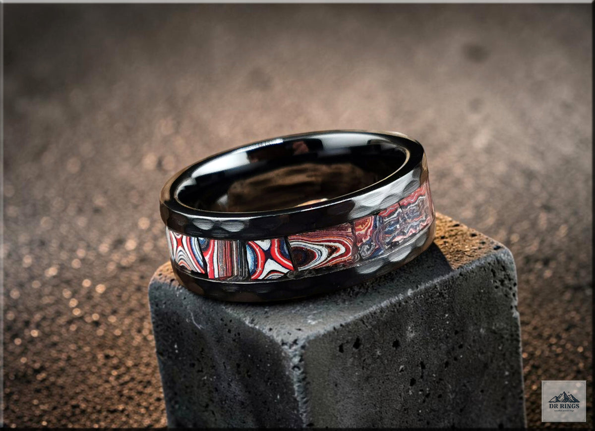 C8 Corvette Handset Fordite Ring