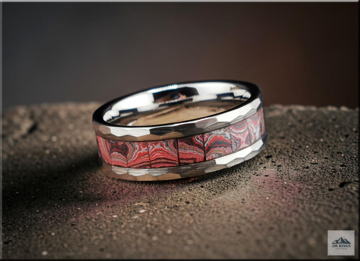 C8 Corvette Handset Fordite Ring