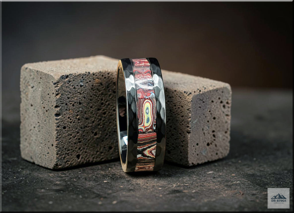 C8 Corvette Handset Fordite Ring