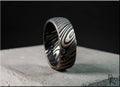 Black Damascus Steel Ring