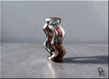 Titanium Clamshell Ring with Sonora Sunrise Inlay