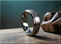 Cobalt Chrome ring with Rolled Edge Accents