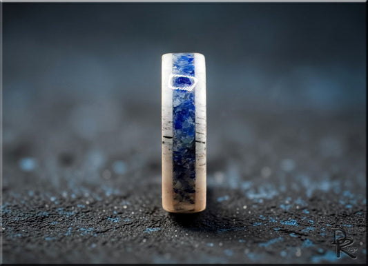 Deer Antler Ring with Afghanite inlay