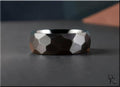 Hammered Black Zirconium Ring