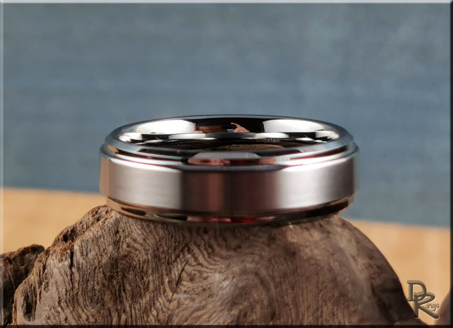 7mm Tungsten Carbide Satin Top ring - metal ring