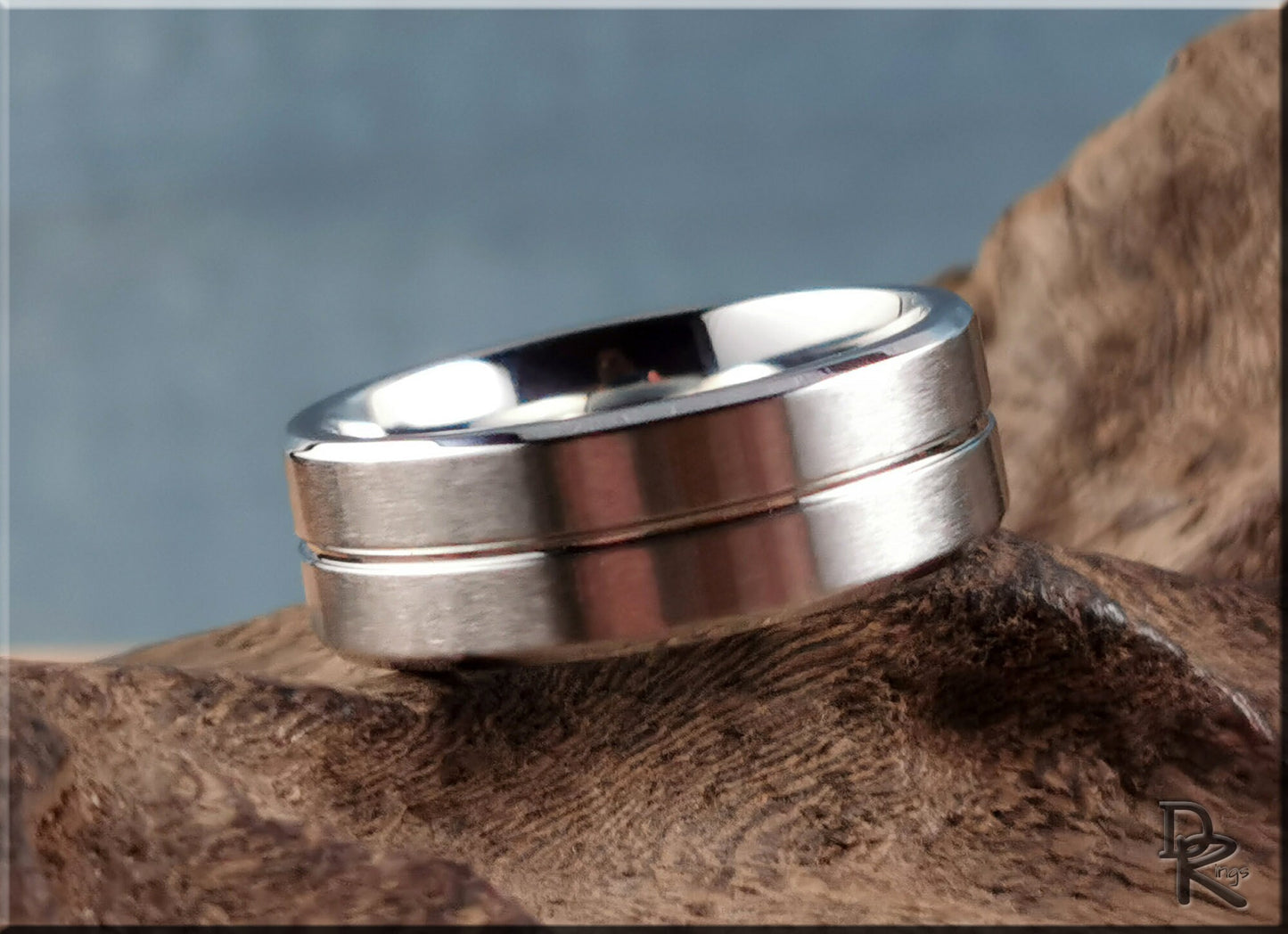 Premium Satin Brushed 8mm Cobalt Chrome ring - men's ring