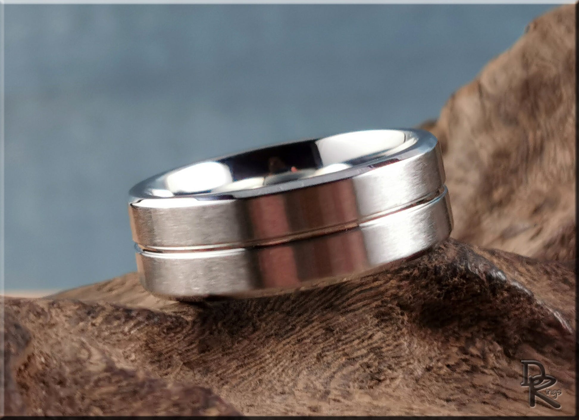 Premium Satin Brushed 8mm Cobalt Chrome ring - men's ring