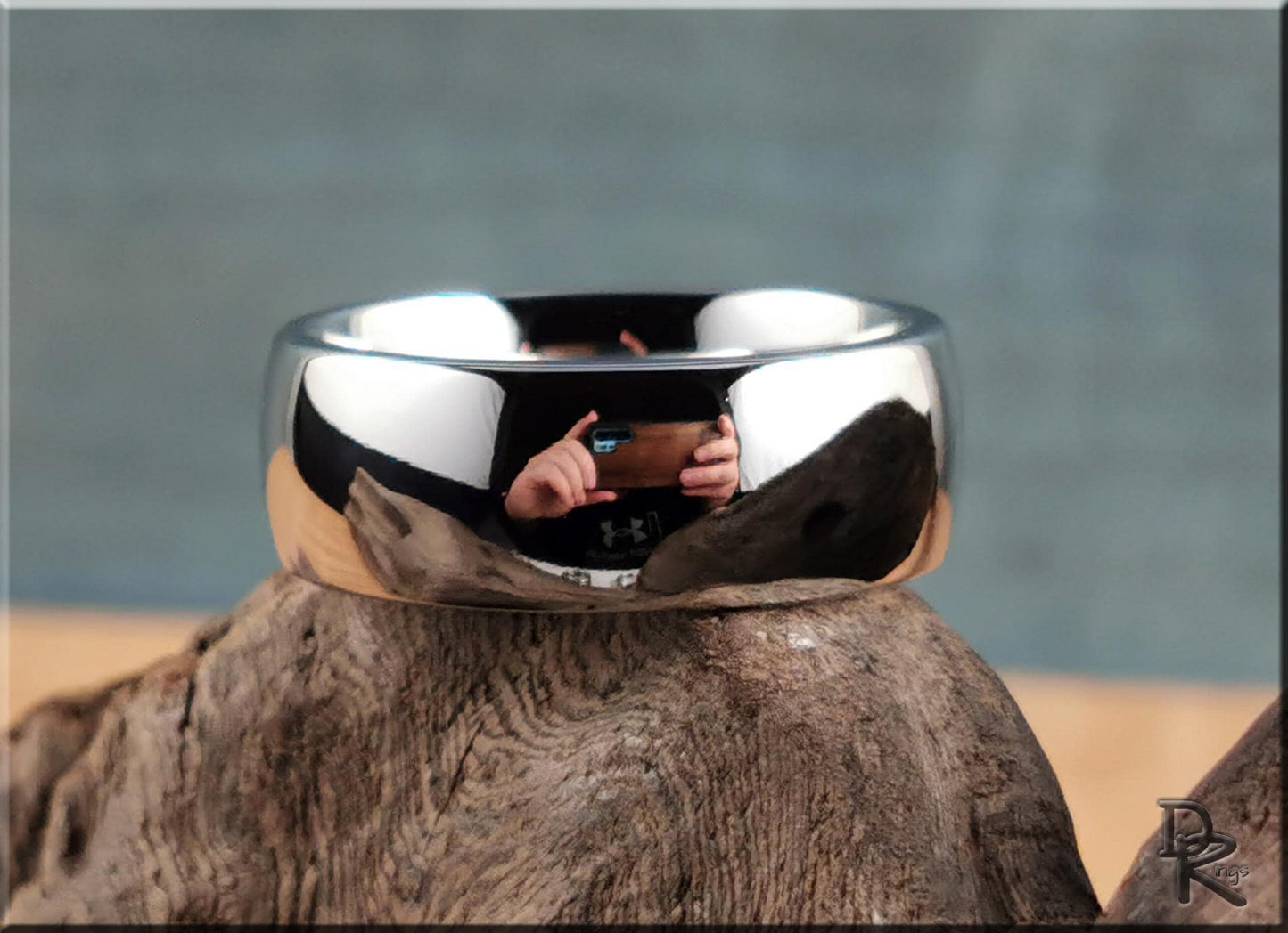 Premium Polished Cobalt Chrome domed ring - men's ring