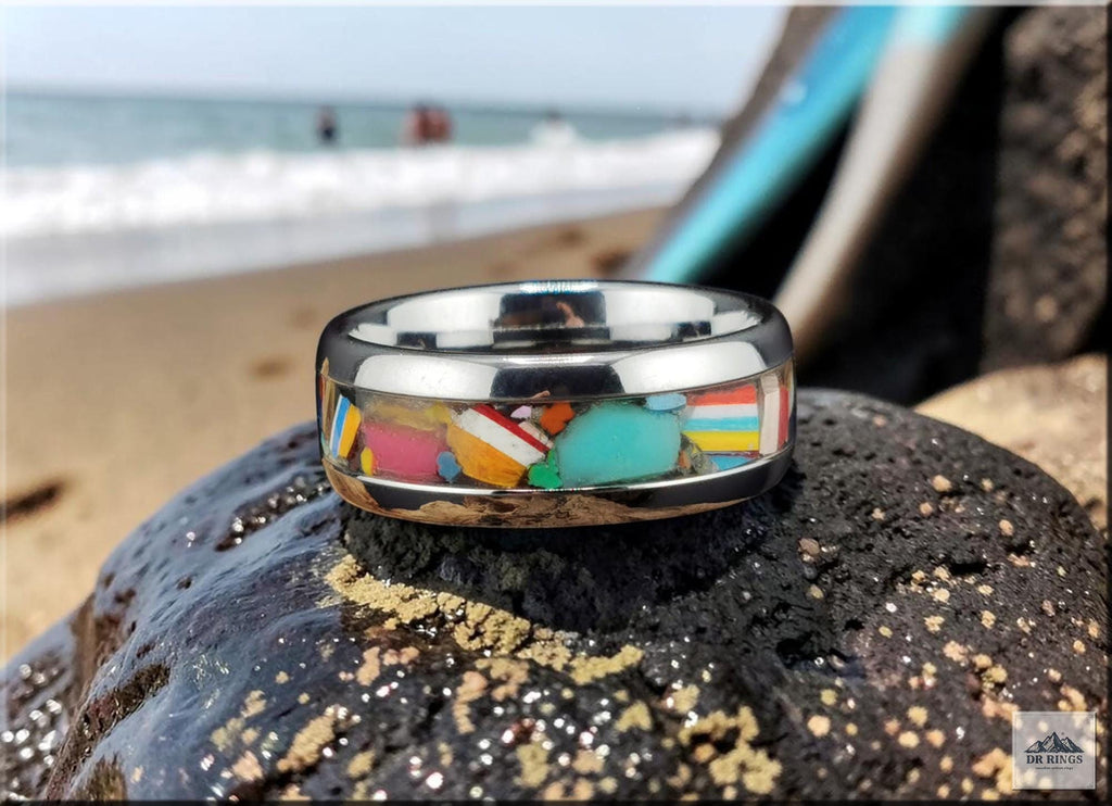 Tungsten Carbide Ring with Surfite inlay