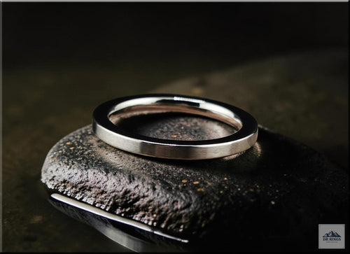 2mm Brushed Titanium Ring
