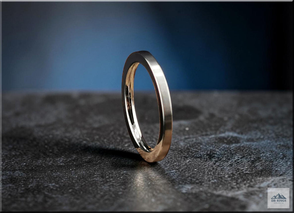 2mm Brushed Titanium Ring