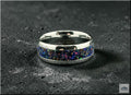 Deep Space One Tungsten Carbide Ring with Multi-Opal Inlay