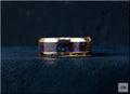 Deep Space Two Tungsten Carbide Ring with Multi-Opal Inlay