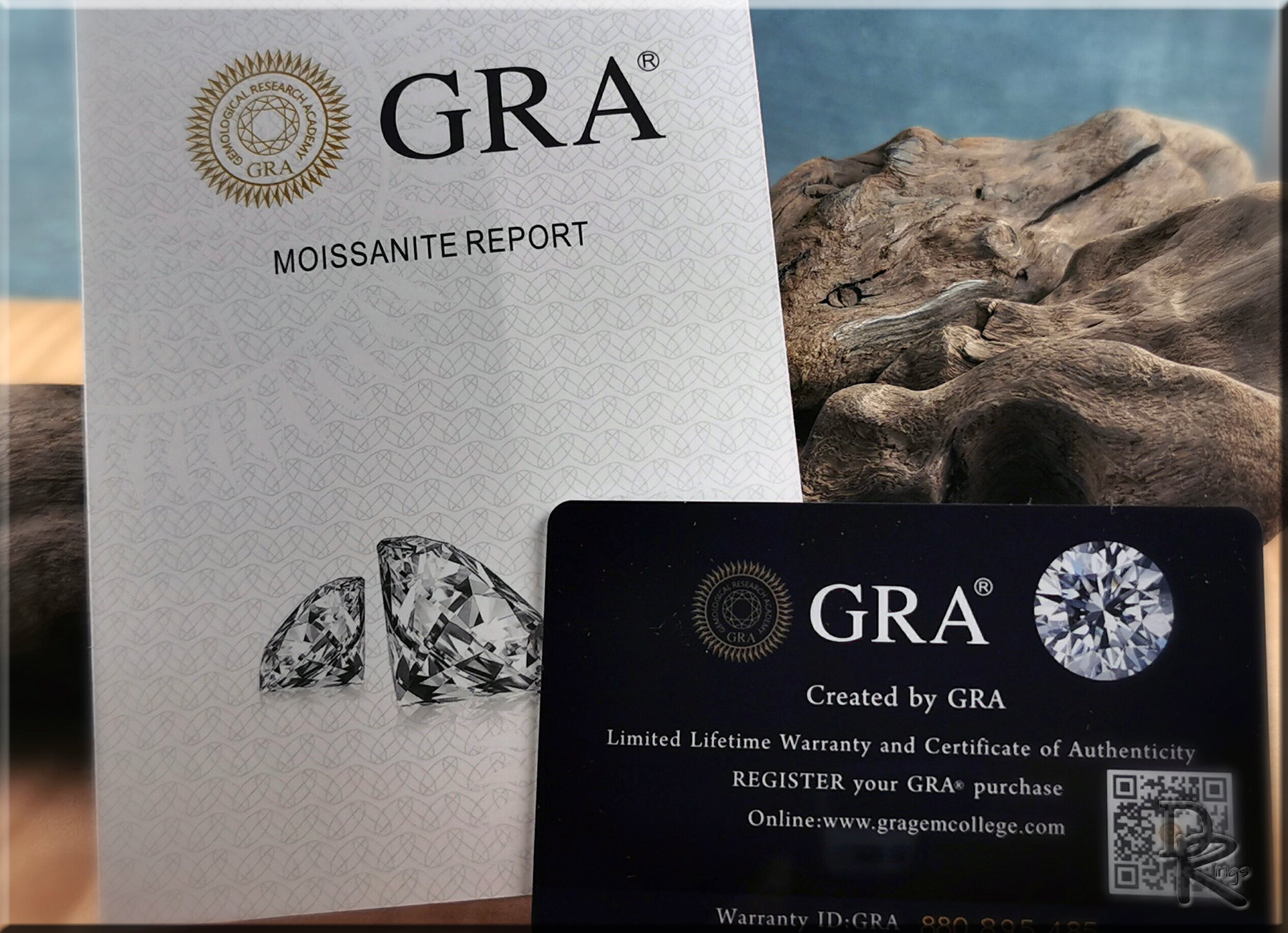 Moissanite in Sterling Silver - Certified - .0.8 carats