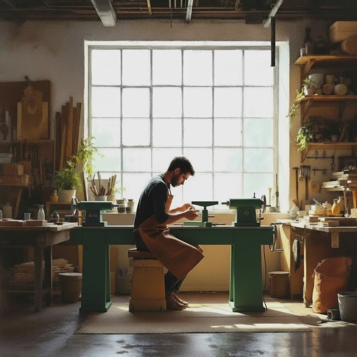 Bentwood Ring: Ancient Bog Oak on Ceramic Core