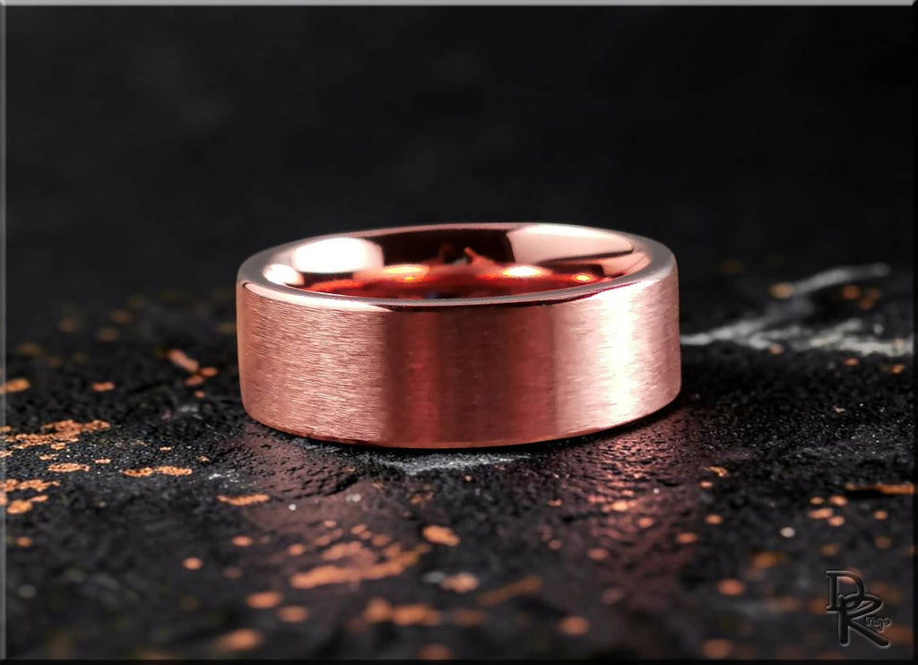 Brushed Tellurium Copper Ring