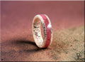 Deer Antler Ring with Norwegian Thulite inlay