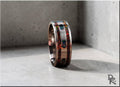 Titanium Ring with Opal Inlays