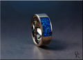 Titanium Ring with Opal inlay, 'Opal Window'