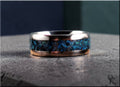Titanium Ring with Shattuckite Inlay