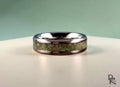 Titanium Ring with Vesuvianite Inlay