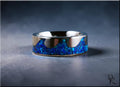 Titanium Ocean Ring with Opal Inlay