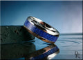 Tungsten Carbide Ring with Lapis Lazuli Inlay