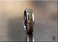 Tungsten Carbide Ring with Mali Garnet Inlay