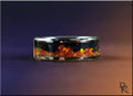Tungsten Carbide Ring with Nebula Opal Inlay