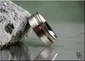 Tungsten Carbide Ring with Nephrite Jade Inlay
