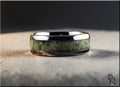 Tungsten Carbide  Ring with Irish Connemara Marble inlay
