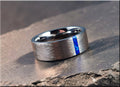 Tungsten Carbide Ring with Opal Inlay