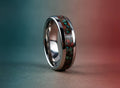 Tungsten Carbide Ring with Sonora Sunrise Inlay