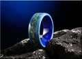 Bentwood Ring: Tulipwood, Opal inlay, Ceramic Core